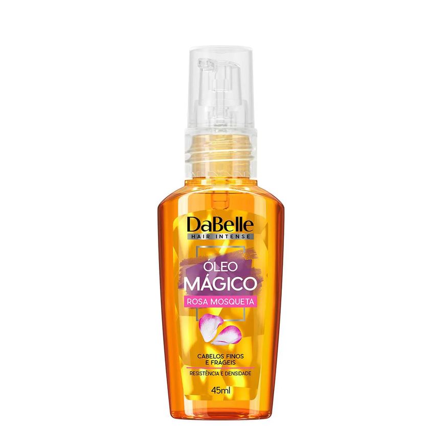 Dabelle Óleo Mágico Rosa Mosqueta Cabelos Finos e Frágeis 45ml