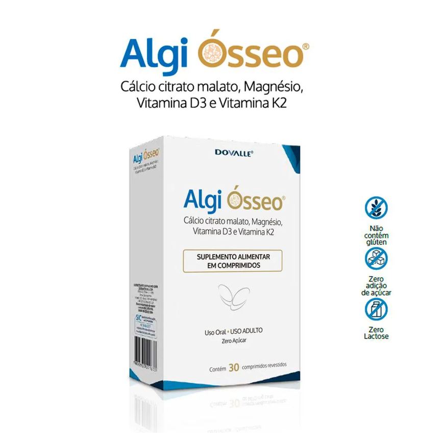 Dovalle Algi Ósseo - com 30 comprimidos