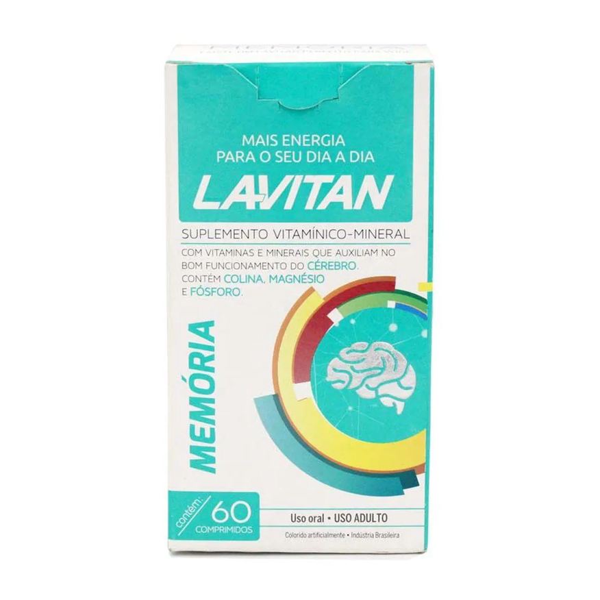 Cimed Suplemento Vitamínico Lavitan Memória 60 comprimidos
