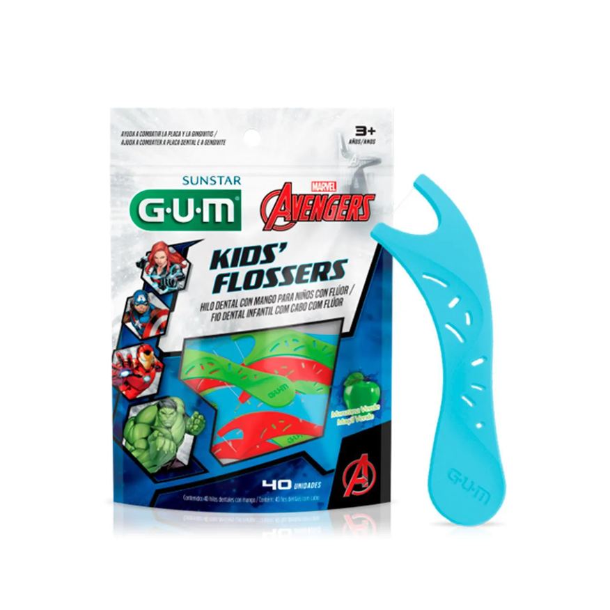 Dental Fio Infantil G.U.M Avengers 40 unidades