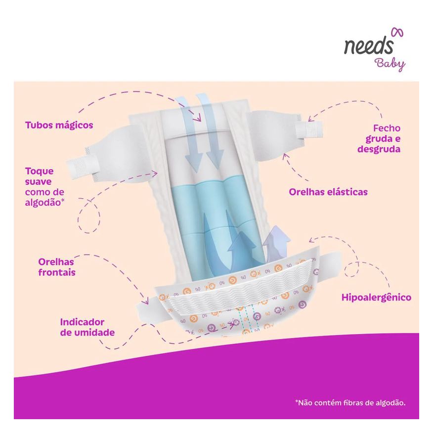 Needs Fralda Baby Ultrasafe XXG 54 Unidades