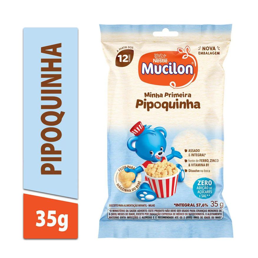 Mucilon Snack Minha Primeira Pipoquinha 35g