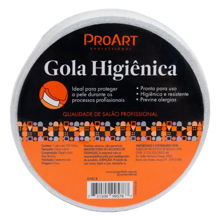 Rolo 01 de Gola Higienica Protetora Pescoço Proart