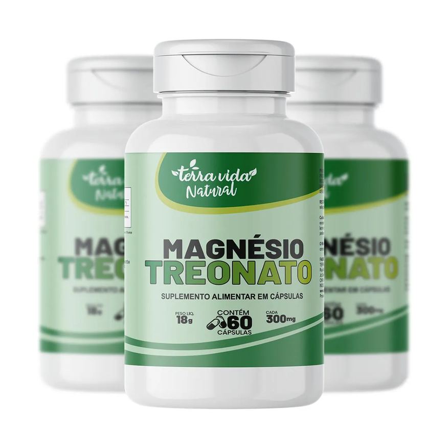 Terra Vida Natural Kit 3 Magnésio Treonato