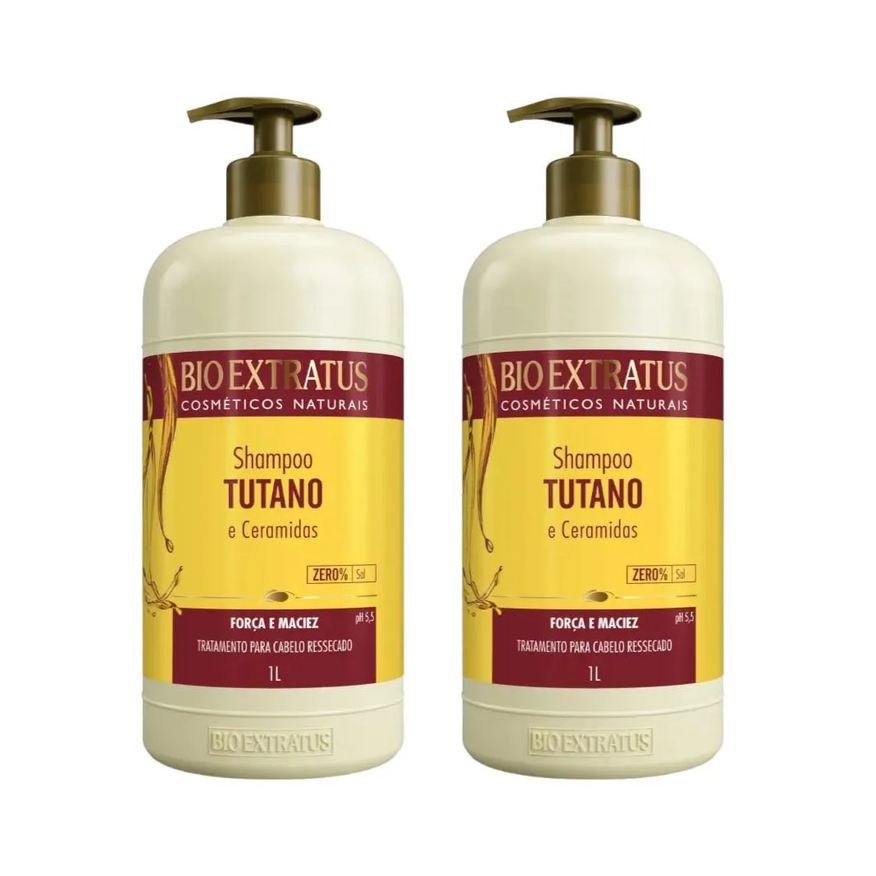 Bio Extratus Kit 2 Shampoo Força e Maciez Tutano 1L