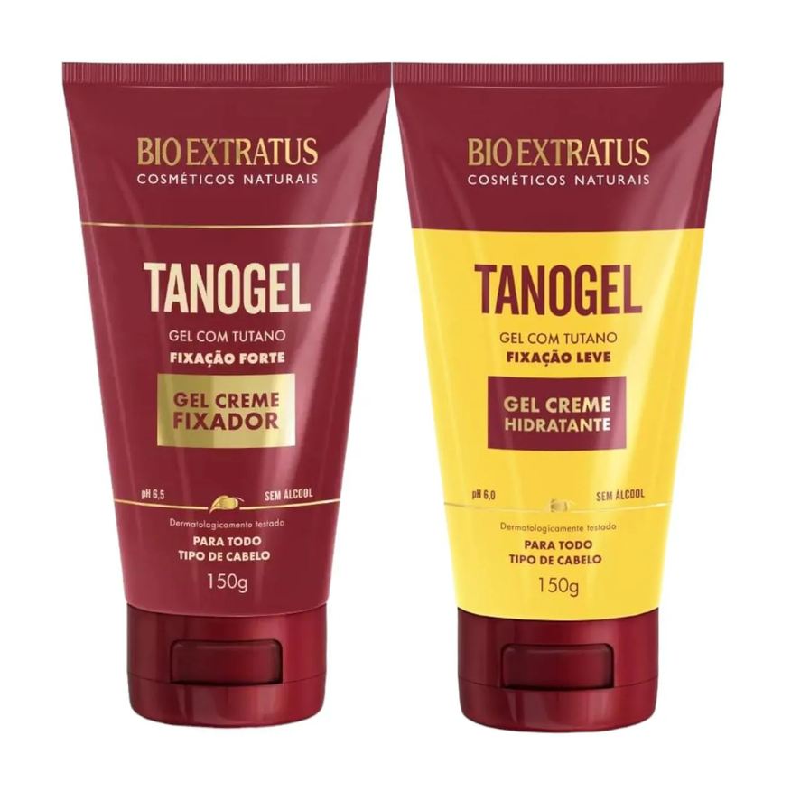 Bio Extratus Kit Tutano Fixação Capilar 1 Tanogel Hidratante 1 Tanogel Fix Forte 150g