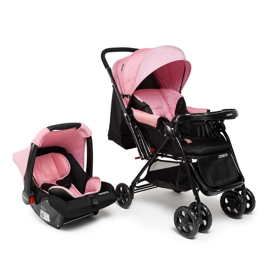 Cosco Travel System Reverse Rosa Rajado