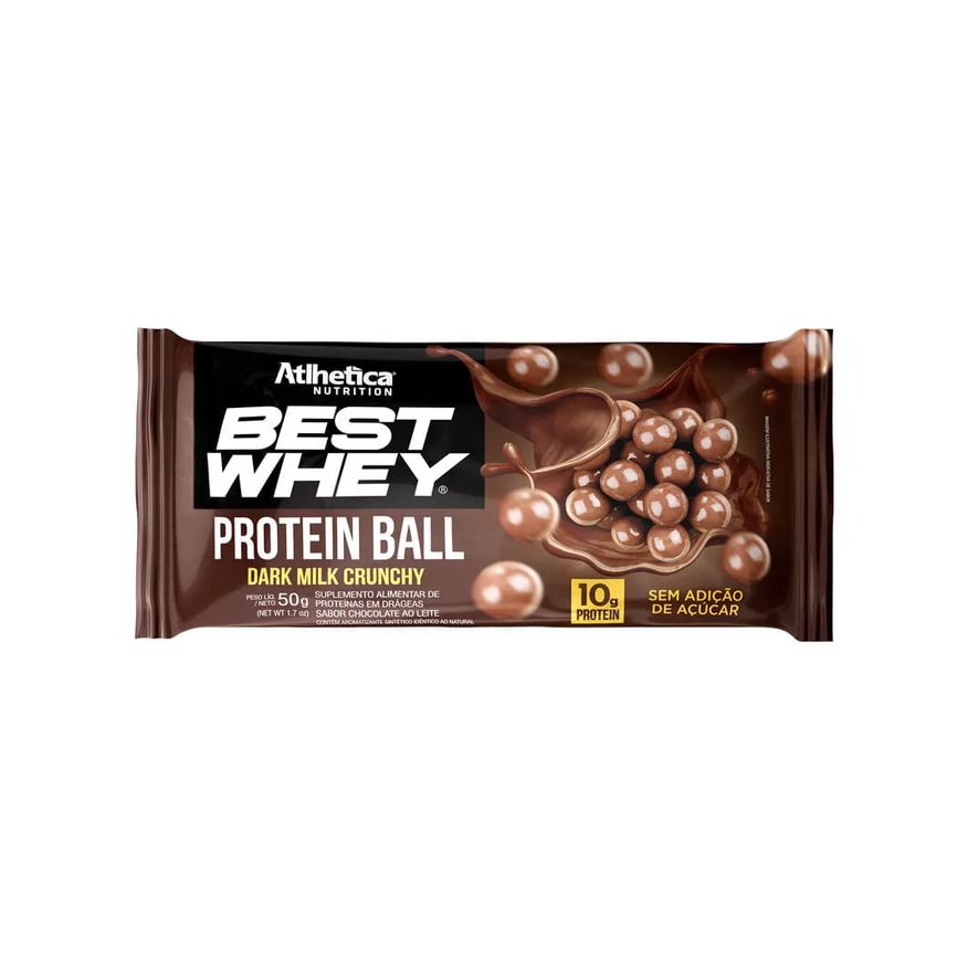 Whey Best Protein Ball Dark Milk Crunchy Atlhetica Nutrition 50g