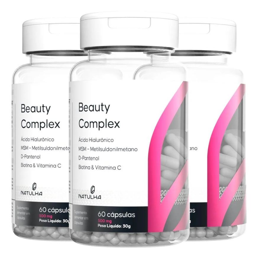 Natulha Kit 3x Beauty Complex 60 cápsulas