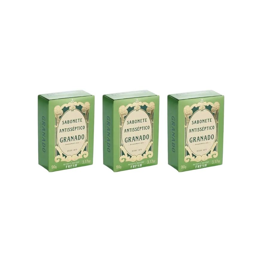 Granado Sabonete 90g Antiseptico Fresh - Kit C/3un