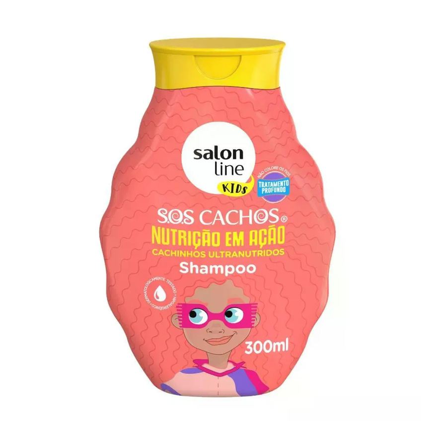 Salon Line Shampoo Vegano S.o.s Cachos Kids Nutrição 300ml