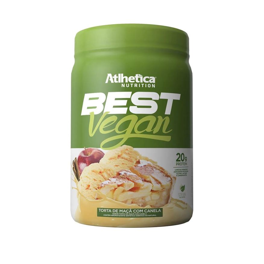 Protein Whey Best Vegan Atlhetica Nutrition Torta de Maçã com Canela 500g