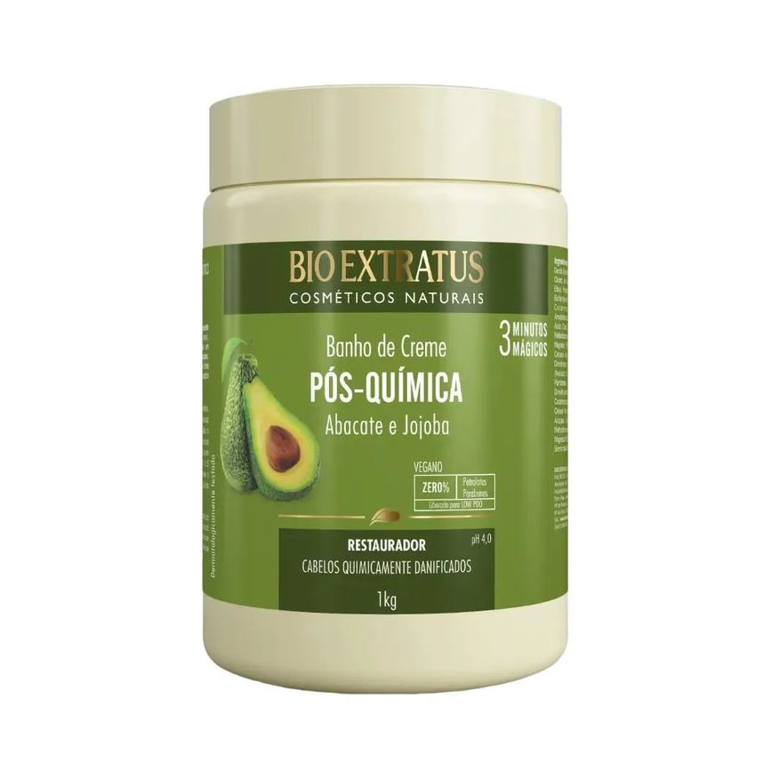 Bio Extratus Banho de Creme Tratamento Restaurador Pós Quimica 1L