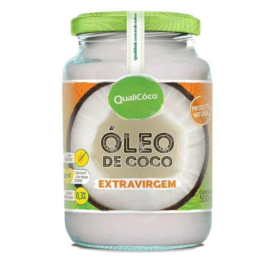 Qualicoco Óleo de Coco Extra Virgem 500ml Qualicôco