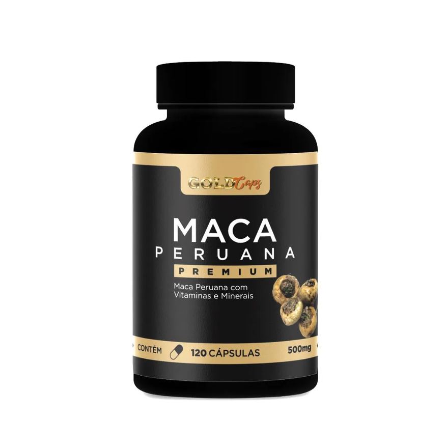 Gold Maca Peruana Original com Vitaminas e Minerais 120 cápsulas