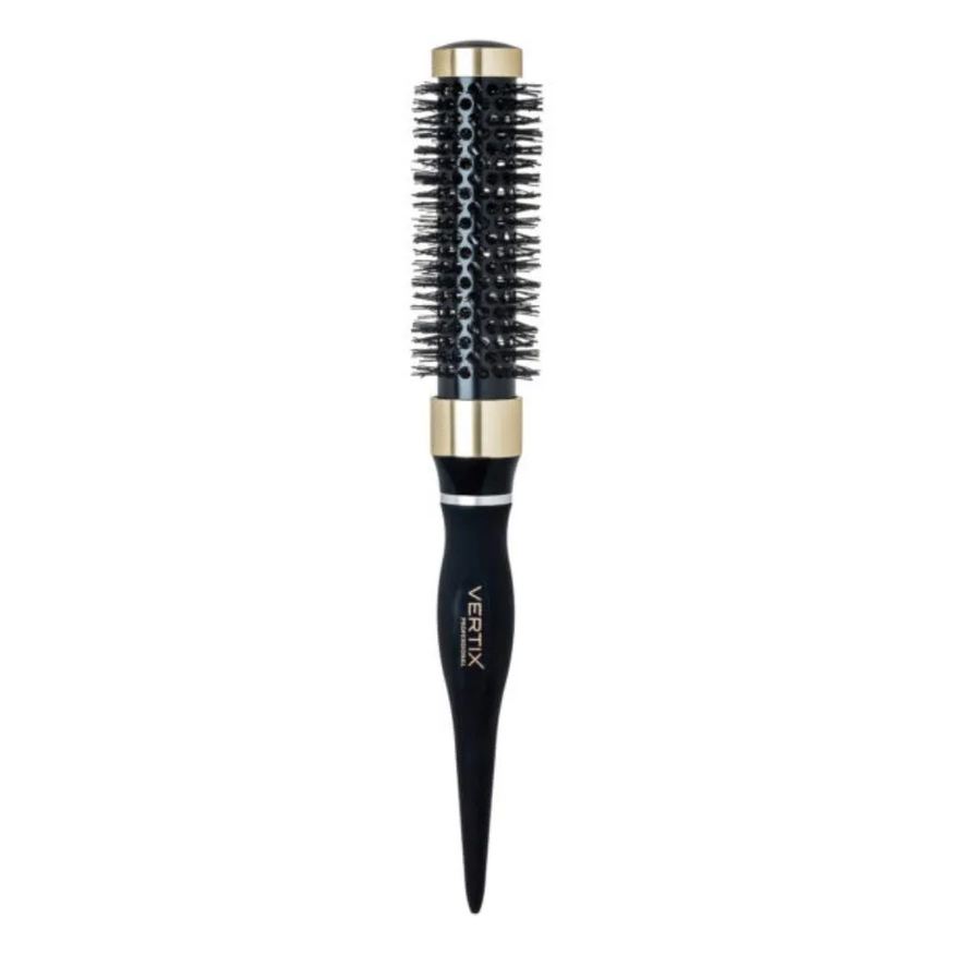 Vertix Escova Vazada Ceramica Black e Gold 25mm Profissional