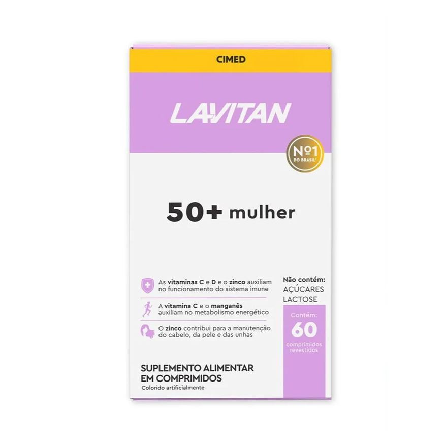 Alimentar Suplemento Lavitan 50+ Mulher 60 Comprimidos