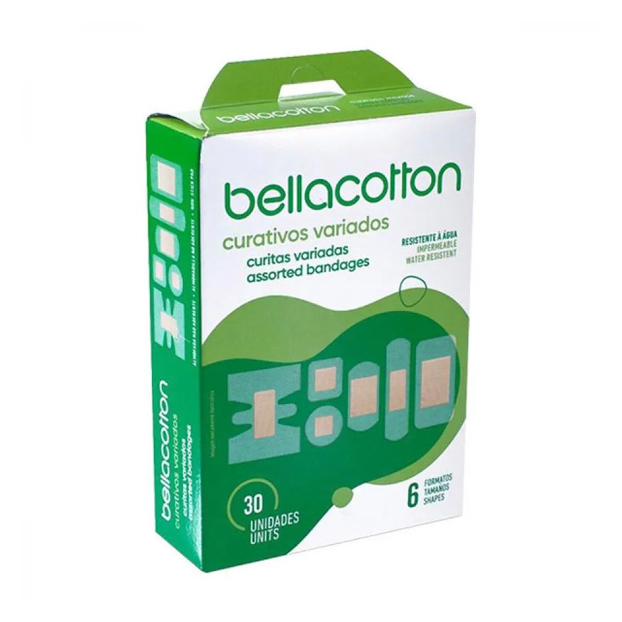 Bella Curativos Cotton Transparente Com 30 Unidades