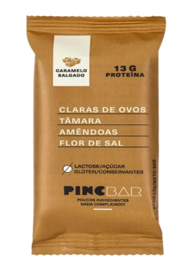 Barra Kit de Proteína Pincbar Caramelo Salgado Sem Açúcar 50g 6 unidades