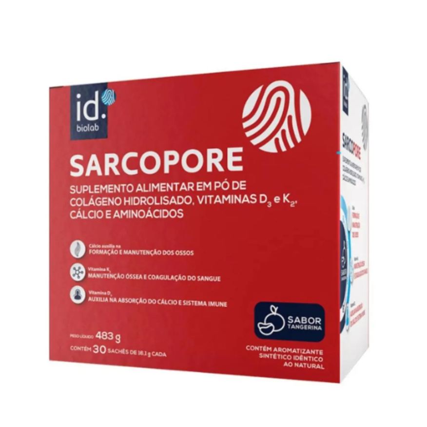 Alimentar Suplemento em Pó Sarcopore Sabor Tangerina – 30 Sachês