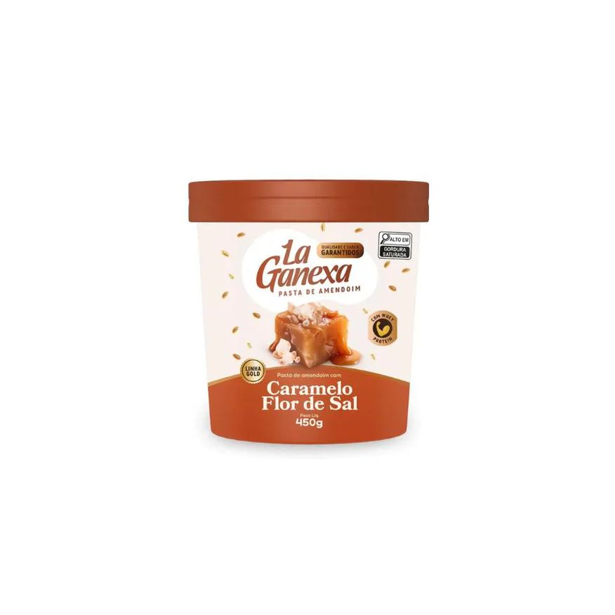 Amend Pasta de Amendoim Integral Gourmet 450g Zero Açucar – Sabor: Caramelo e Flor de Sal com Whey Protein
