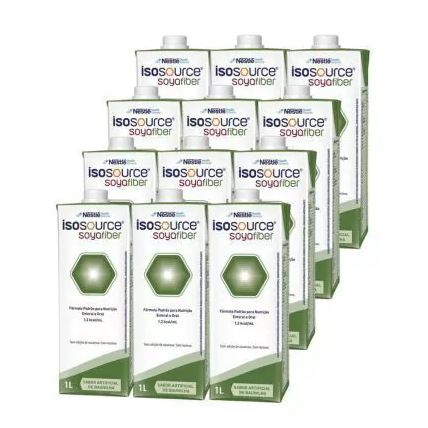 Enteral Nutrição E Oral Isosource Soya Fiber 1L 12 Unidades