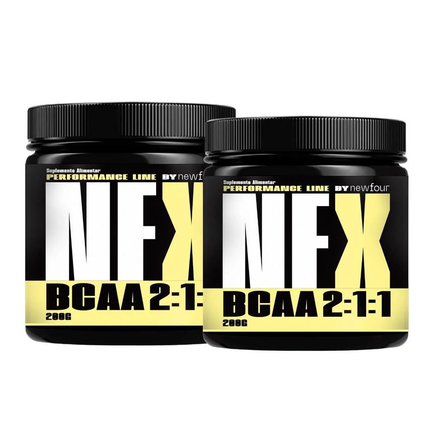 2:1:1 Bcaa em Pó Kit com 2 Potes com Total de 400g