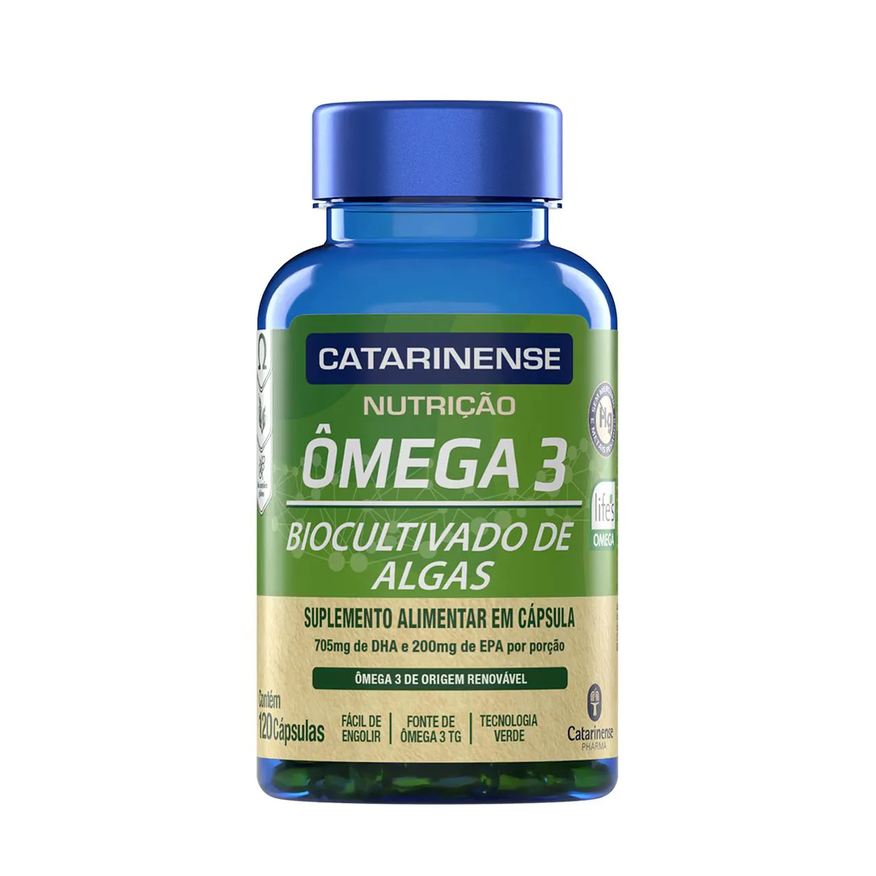 Ômega 3 Biocultivado de Algas Catarinense Nutrição 120 Cápsulas