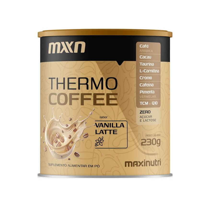 Alimentar Suplemento Thermo Coffeee Maxinutri Sabor Vanilla Latte 230g