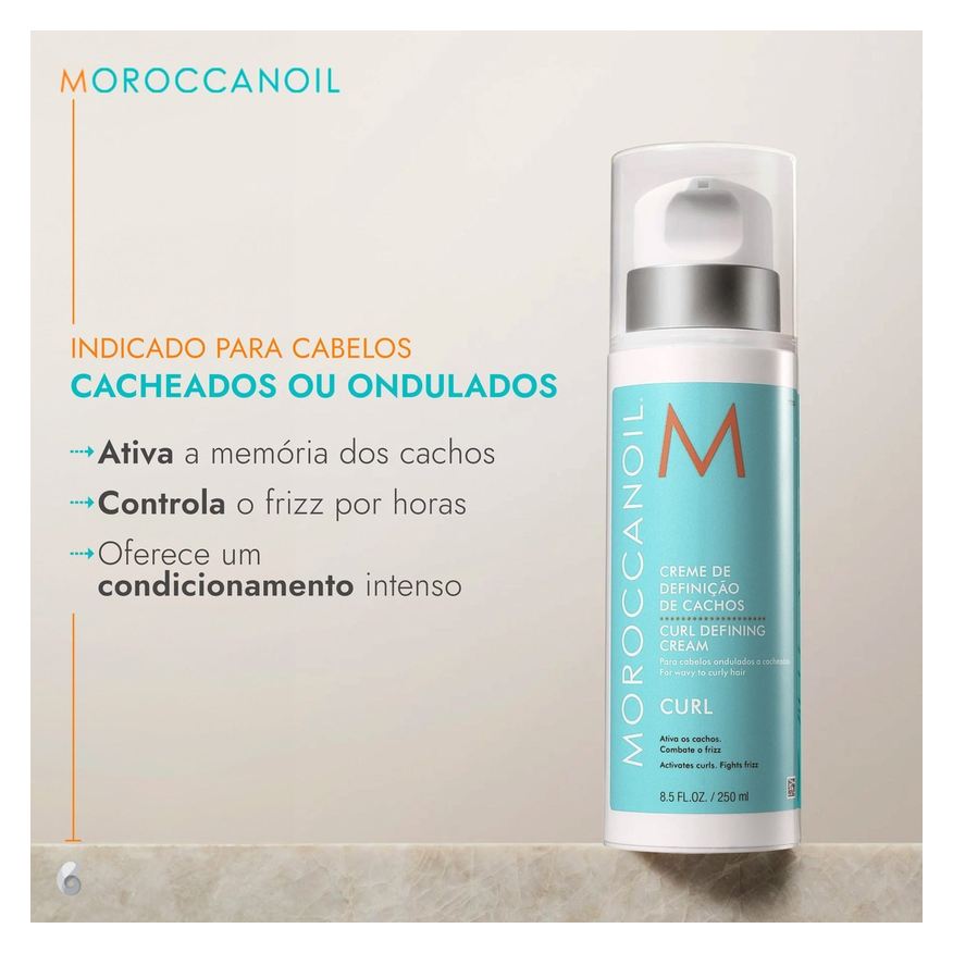 Curl Moroccanoil Defining – Creme Modelador de Cachos 250ml