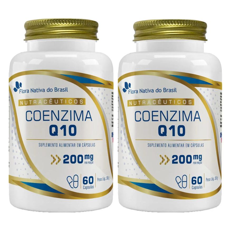Q10 Coenzima 200mg 2 X 60 cápsulas Flora Nativa