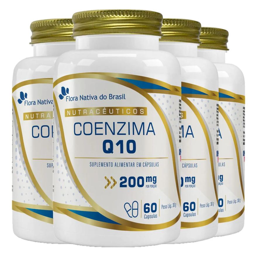 Q10 Coenzima 200mg 4 X 60 cápsulas Flora Nativa