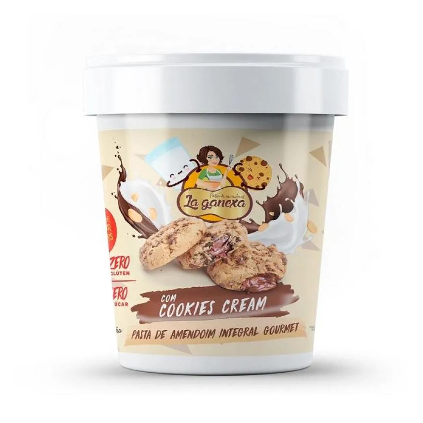 Amend Pasta de Amendoim Integral Gourmet (1,05kg) – Sabor: com Cookies Cream
