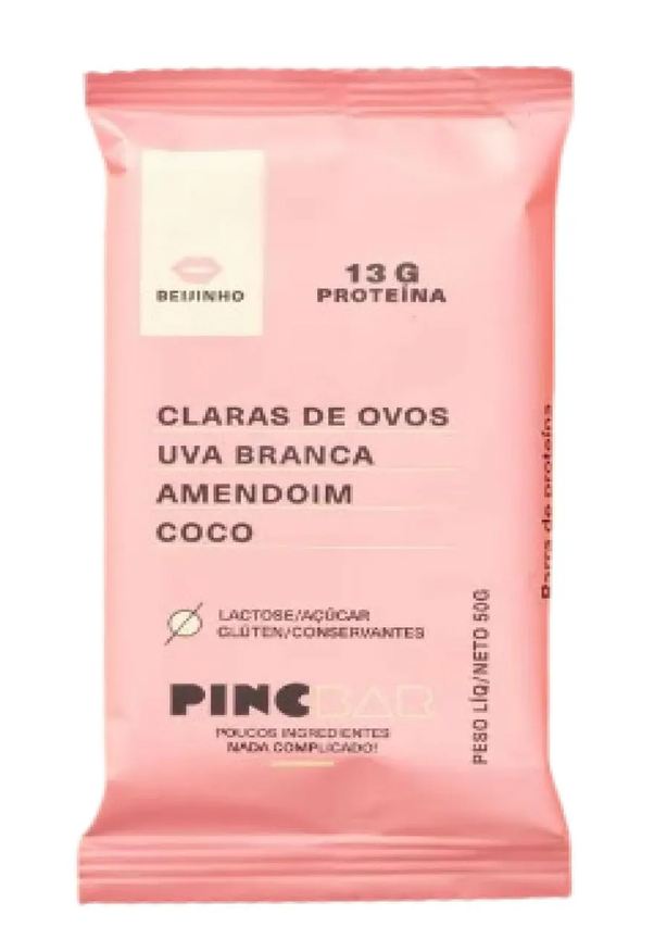 Barra Kit de Proteína Pincbar Beijinho Sem Açúcar 50g 6 unidades