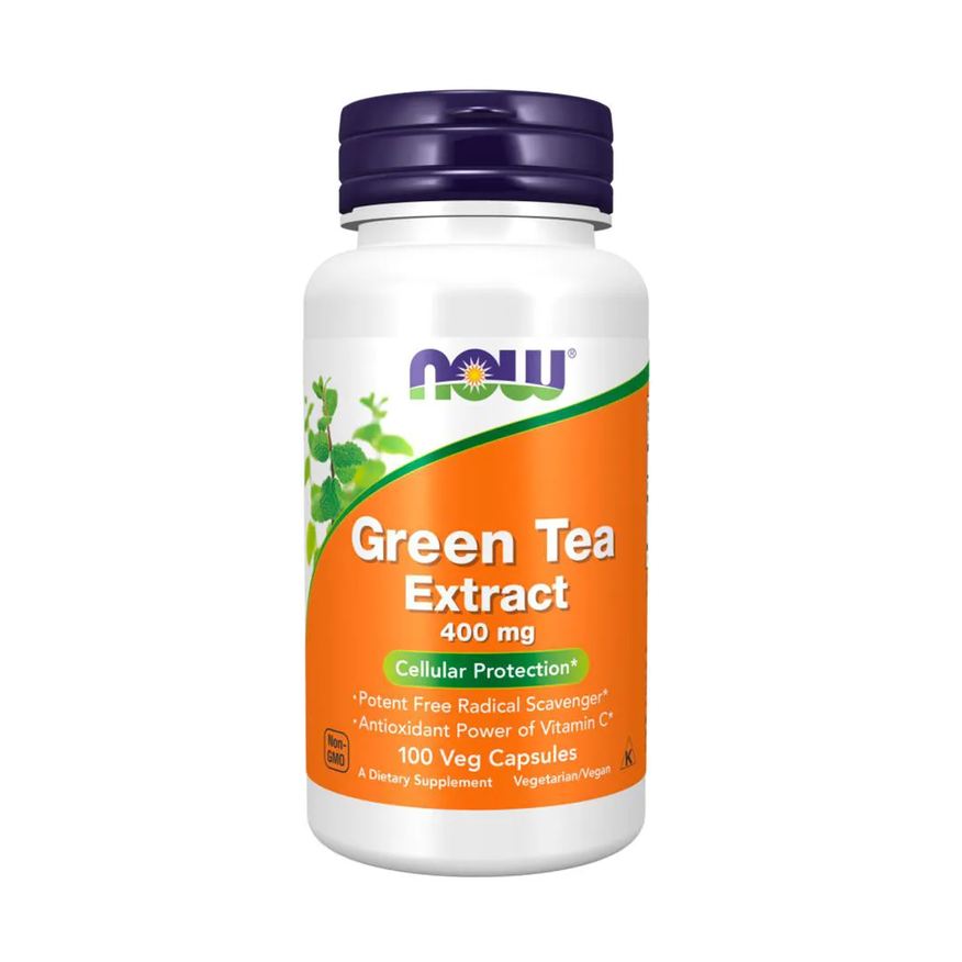 Chá Extrato Verde 400mg Now Foods 100 Cápsulas Importado