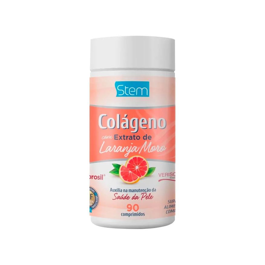 Com Colageno Extrato De Laranja Moro Com 90 Comprimidos Stem