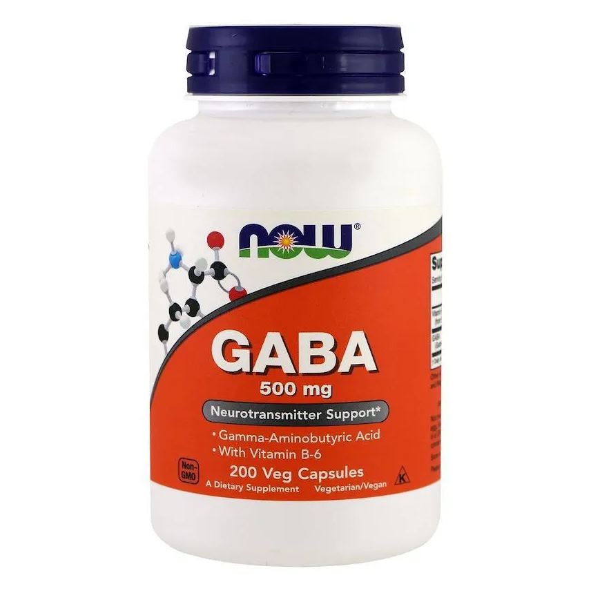 500mg Gaba (200 Vcaps) Now Foods