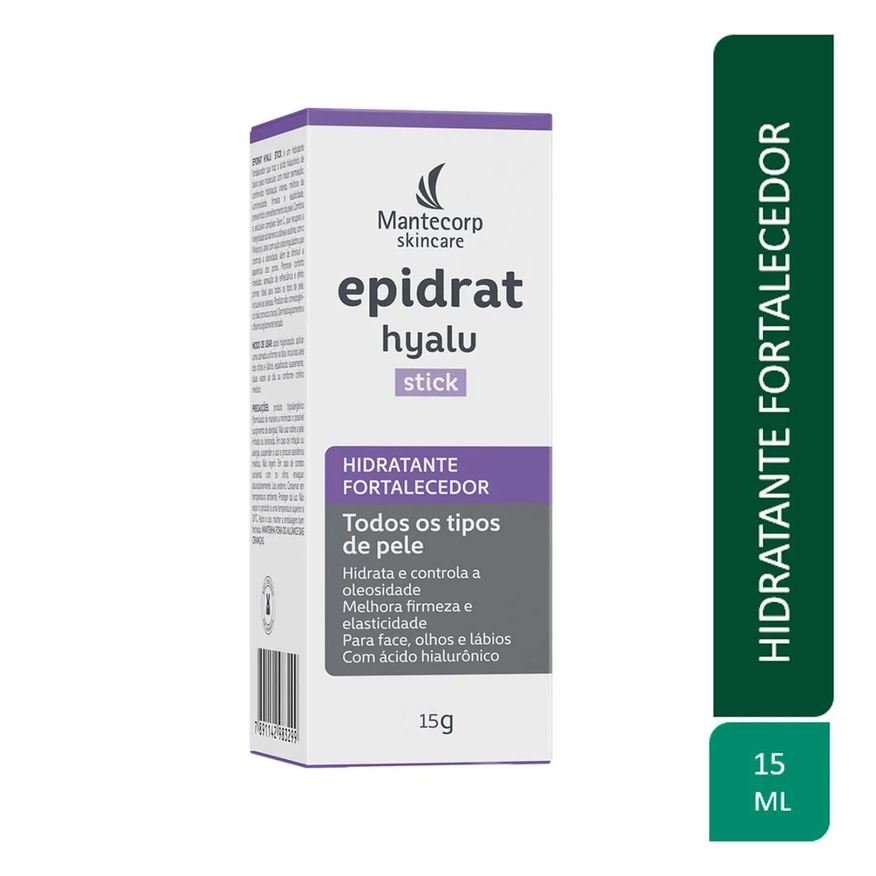 Fortalecedor Hidratante Facial Epidrat Hyalu Stick 15g