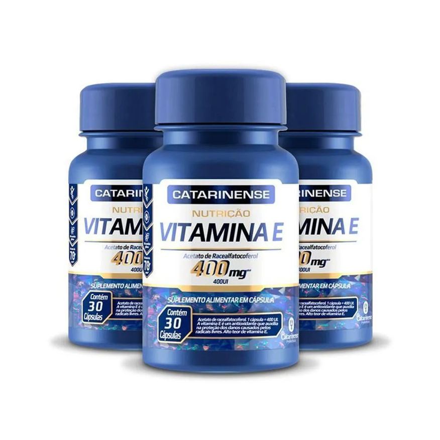 Kit 3 Vitamina e 400mg Catarinense 30 cápsulas