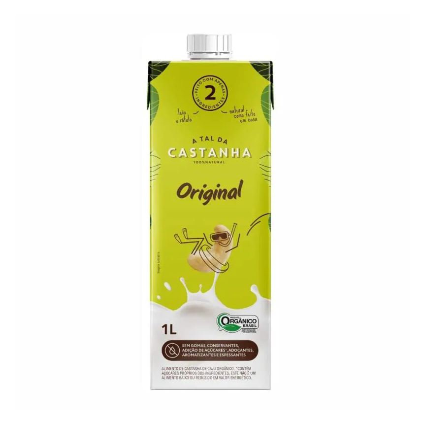 6x: Kit leite vegetal original a tal da castanha 1l