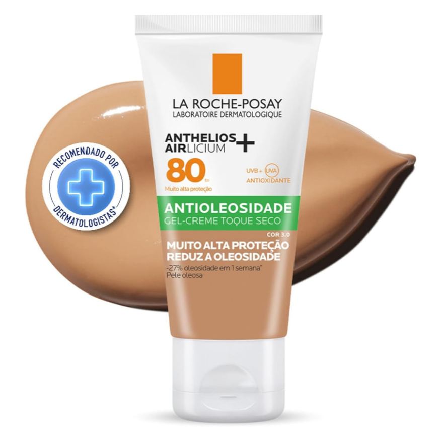 La Roche Posay Protetor Solar Facial La Roche-Posay Anthelios Airlicium+ FPS80 Cor 3.0 40g