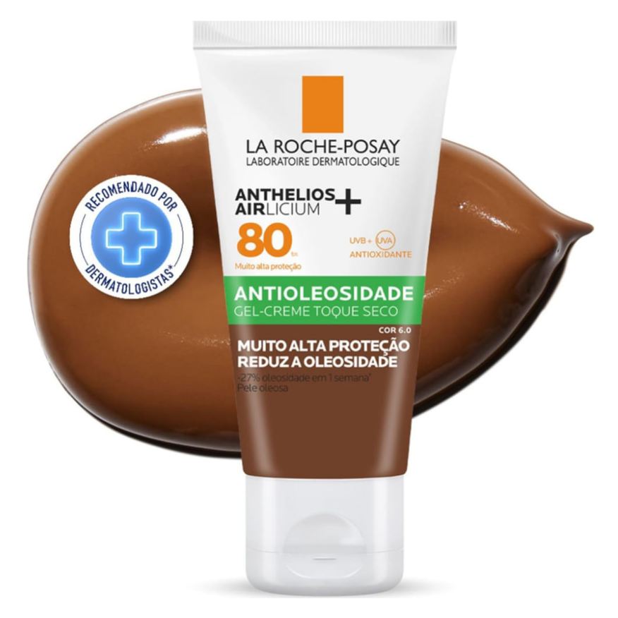 La Roche Posay Protetor Solar Facial La Roche-Posay Anthelios Airlicium+ FPS80 Cor 6.0 40g