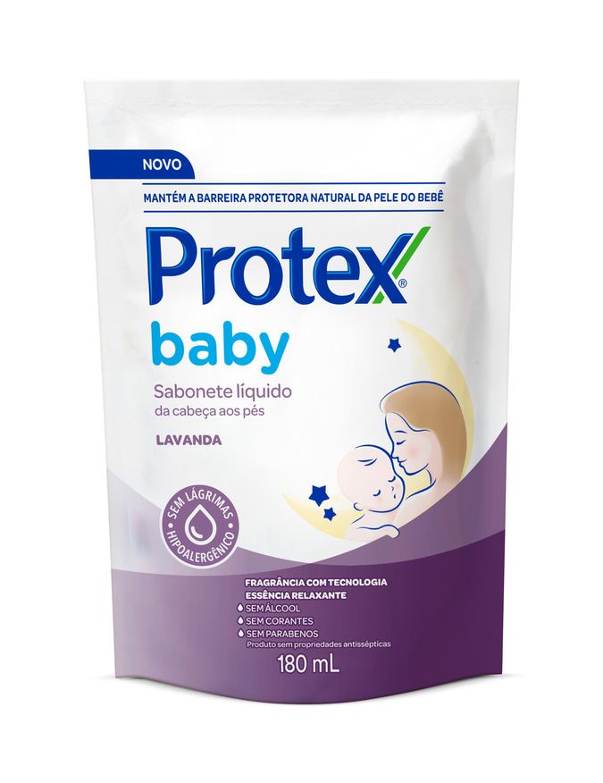 Protex Baby Sabonete Líquido Infantil Lavanda Refil 180ml