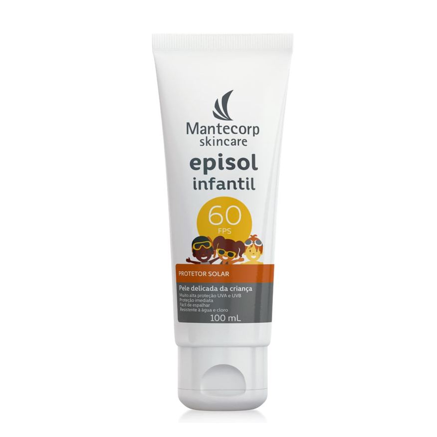 Episol Protetor Solar Infantil FPS60 Resistente à Água 100ml