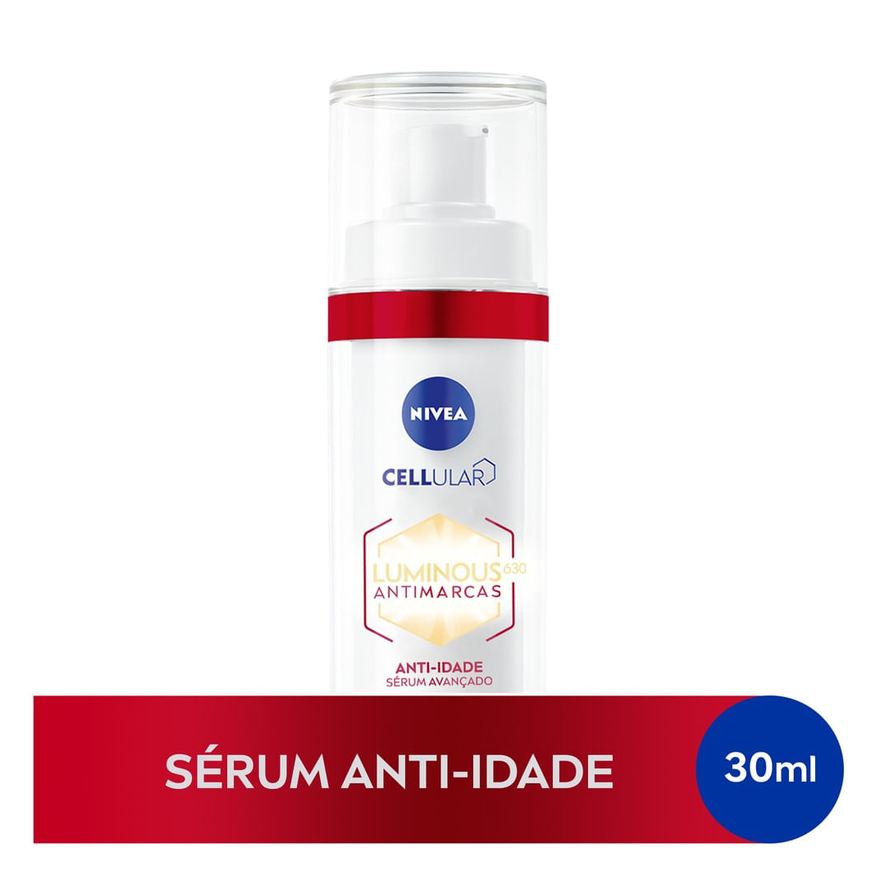 Nivea Sérum Facial Cellular Luminous 630 Antimarcas Anti Idade com Ácido Hialurônico 30ml