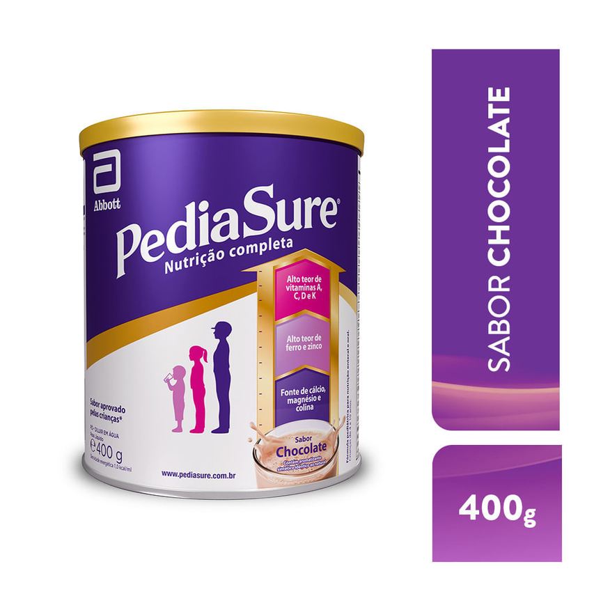 Pediasure Suplemento Alimentar Infantil Sabor Chocolate +4 Anos 400g