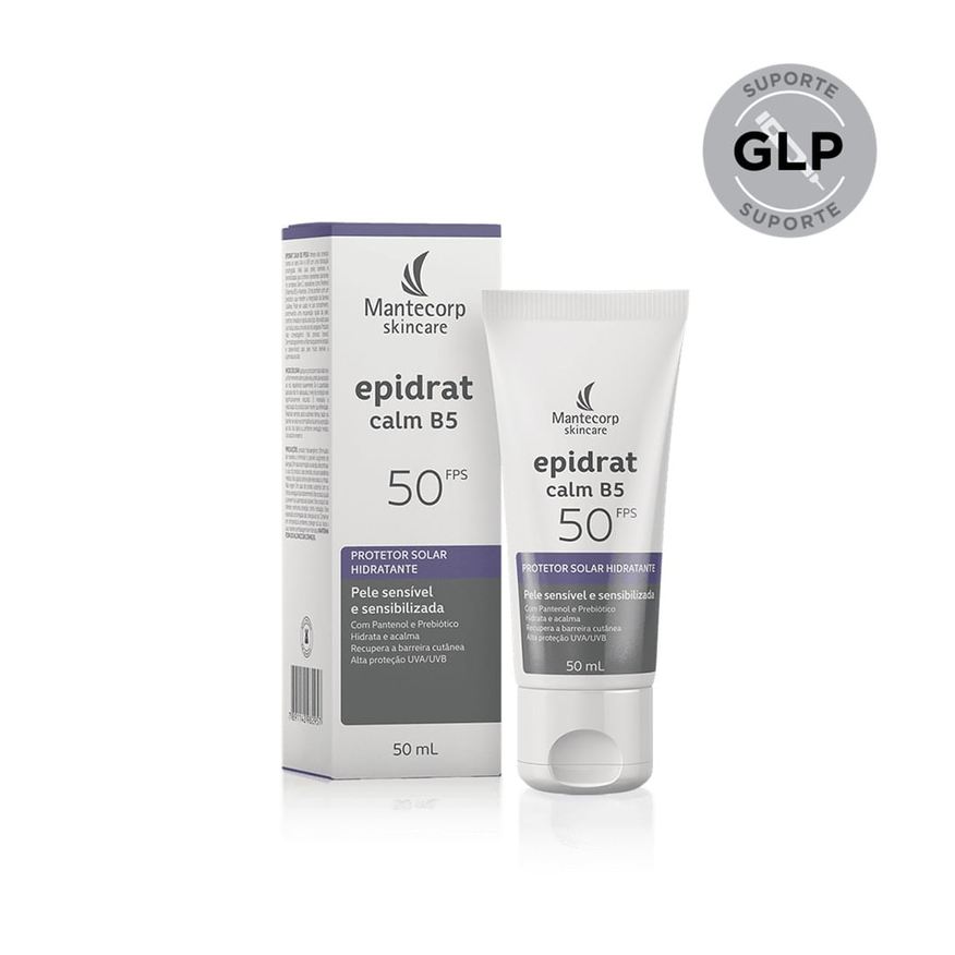 Epidrat Protetor Solar Facial Calm B5 FPS50 Hidratante 50ml