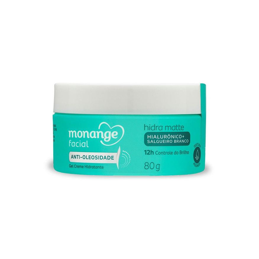 Monange Gel Creme Hidratante Facial Hidra Matte Anti-Oleosidade 80g