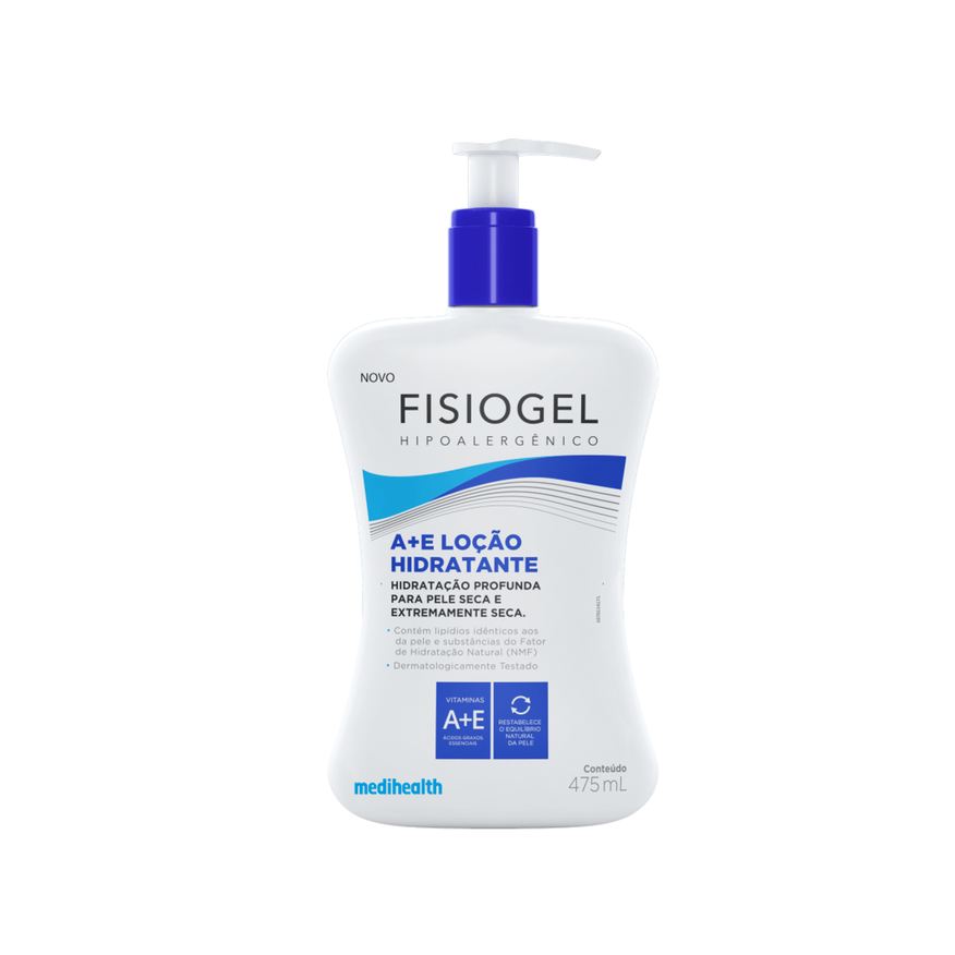 Fisiogel Loção Corporal A+E Hidratante 475ml