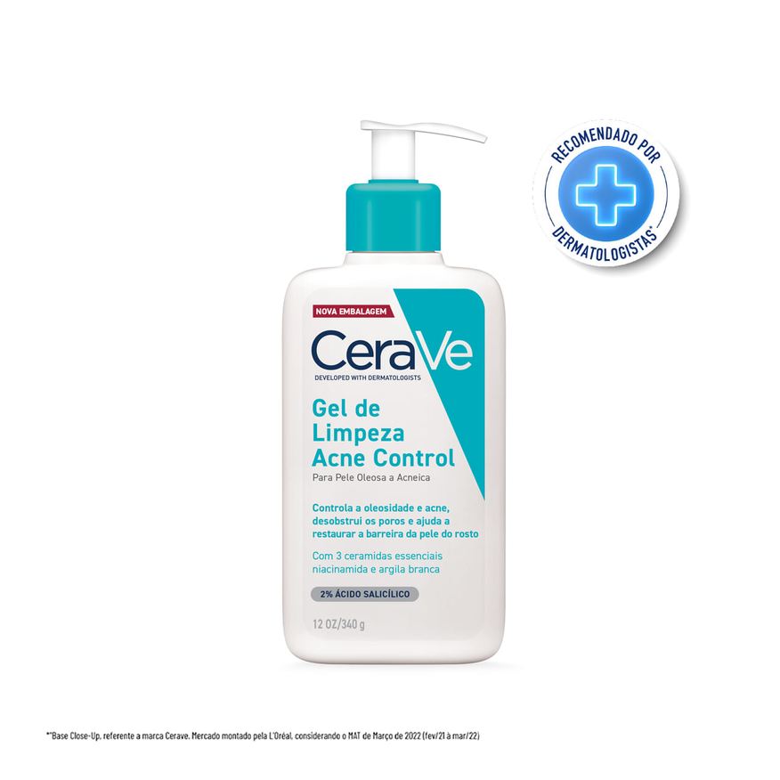 CeraVe Gel de Limpeza Facial Acne Control 340g